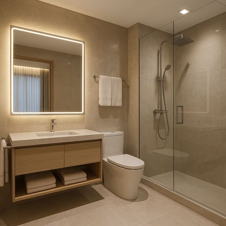 Kombinasi warna keramik kamar mandi