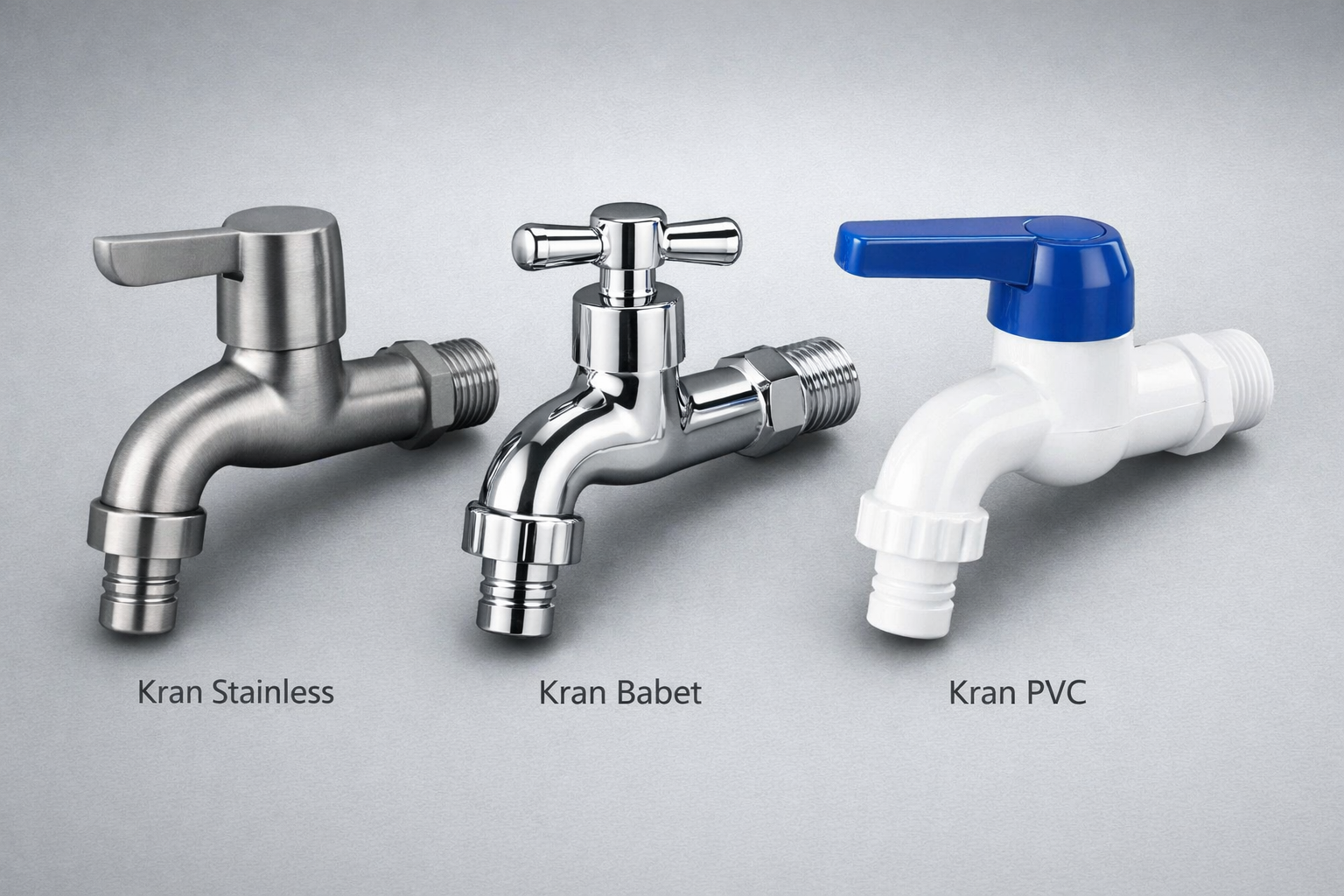 Perbedaan Kran Babet Stainless dan PVC