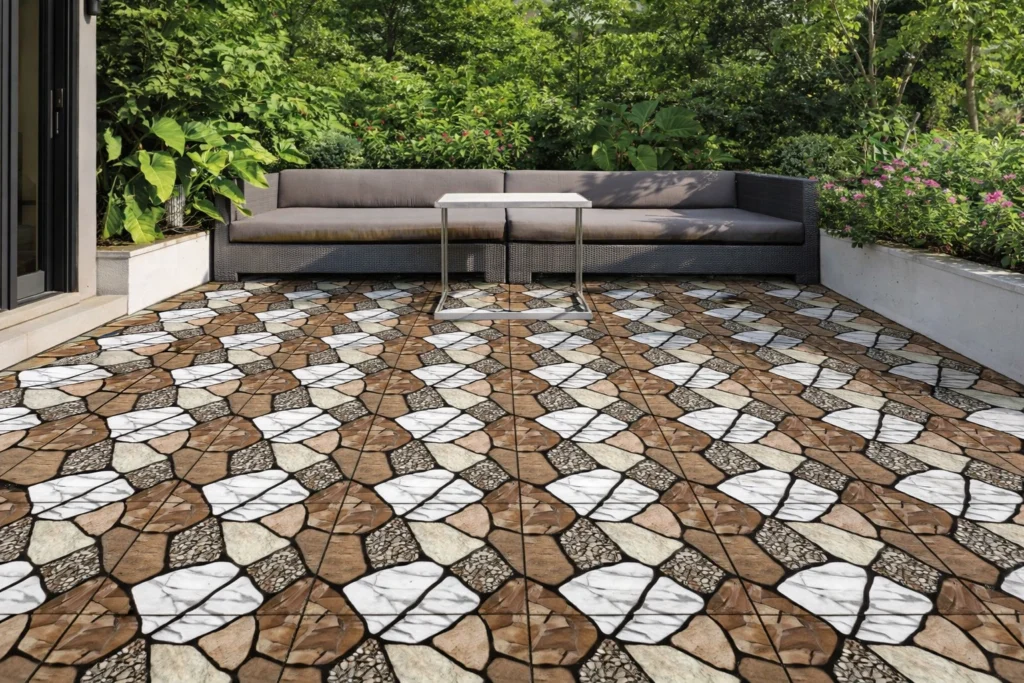 motif keramik teras luar