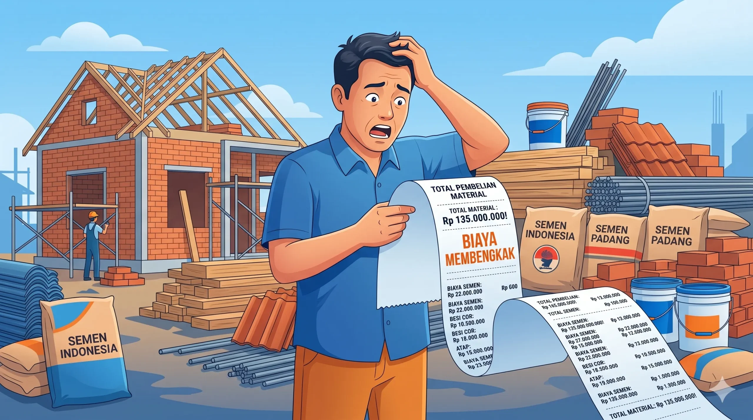 kesalahan umum beli material bangunan