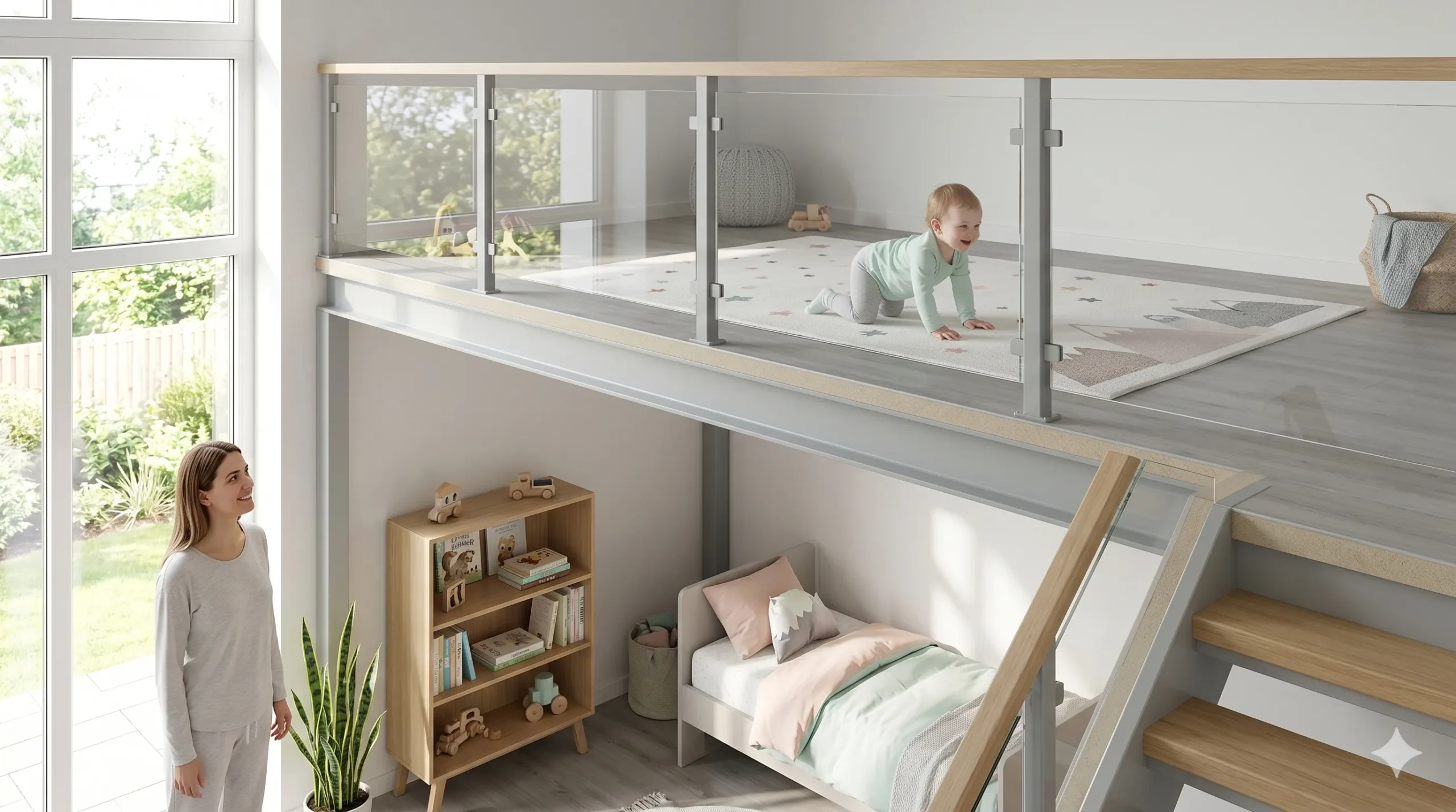 lantai mezzanine aman anak aktif