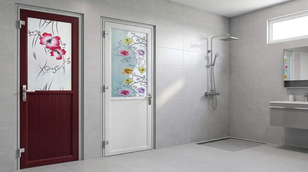 pasang pintu kamar mandi UPVC